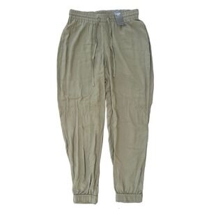 Abercrombie & Fitch Women's Jogger Pants Olive Green Size‎ S High Rise Pull-On